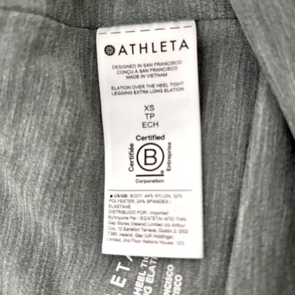 Athleta Elation Over The Hill Tight Legging Extra Long Elation Gray/Green XS - Picture 13 of 14
